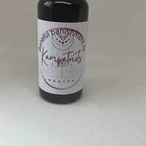 This is B oil! It says banishment baneful oil for candle ritual